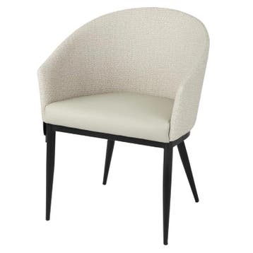 Stoelen | SLOANE | Stof/Staal | Creme | Zwarte Poten |, Verzenden, Nieuw in verpakking