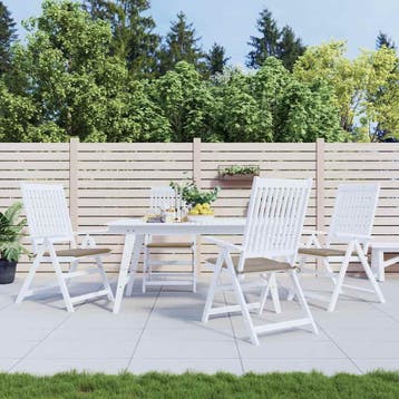 vidaXL Tuinstoelkussens 4 st 50x50x4 cm oxford stof taupe, Verzenden