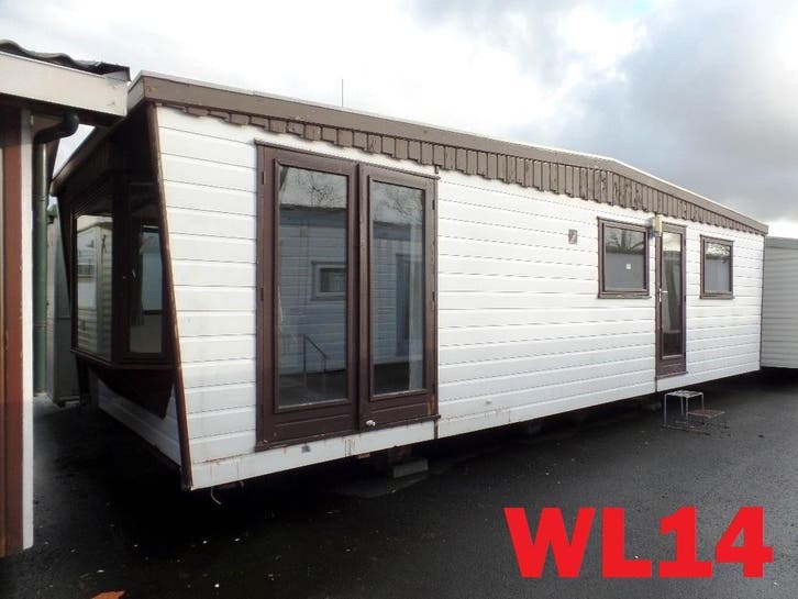 stacaravan chalet grote voorraad. transport naar BE mogelijk, Caravanes & Camping, Caravanes résidentielles, Enlèvement ou Envoi