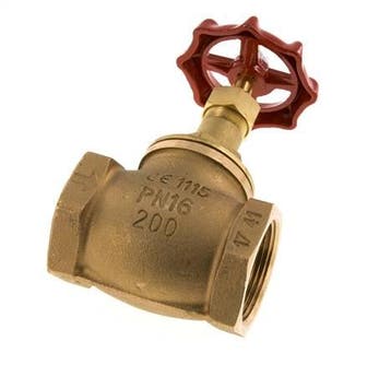 G 1-1/2 Robinet à soupape bronze 16 bar, Verzenden, Nieuw
