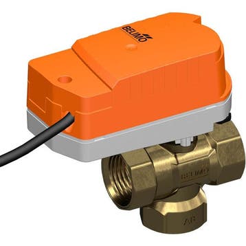 Belimo 3-Weg Kogelkraan Rp3/4 Kvs4 24VAC/DC Fail-Safe 75s, Bricolage & Construction, Verzenden