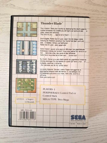 Sega - Master System - Thunder Blade - Videogame - In, Nieuw
