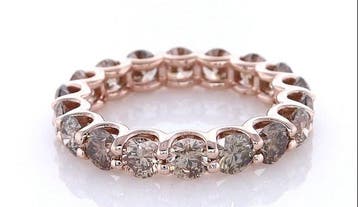Zonder minimumprijs - Ring - 14 karaat Roségoud - 3.35ct., Nieuw