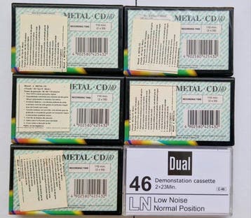 Maxell, DUAL - Metal CD/110 Type IV - 46 LN (Low Noise) Lege, Nieuw