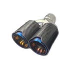 EMBOUT DÉCHAPPEMENT GAUCHE BMW LOOK M PERFORMANCE BLEUE CAR, Autos : Pièces & Accessoires, Systèmes d'échappement, Verzenden