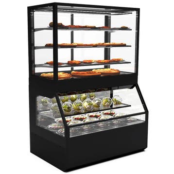 Wandmeubel (Gekoeld + Verwarmd) | INTEGRA COMBI | Zwart |, Verzenden, Nieuw in verpakking