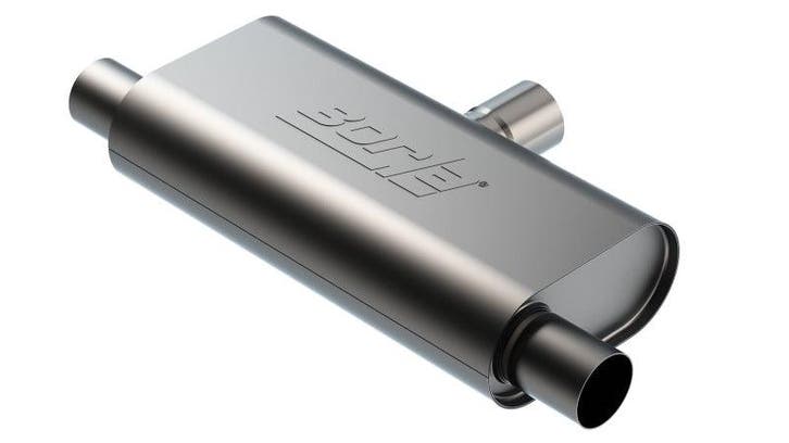 Borla T- Flow Universal Muffler - 2.5in Single Inlet/2.5in, Auto-onderdelen, Uitlaatsystemen, Ophalen of Verzenden