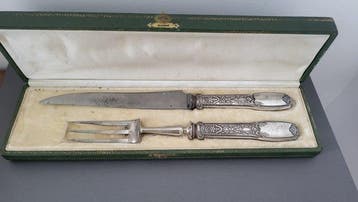Ménagère - superbe service a decouper - Argent 950 - poinçon