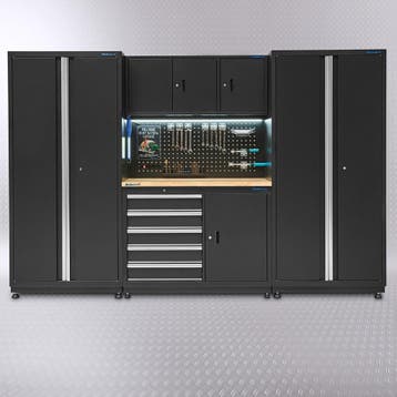 Datona Werkbank 120 cm met gereedschapskast en twee, Ophalen of Verzenden