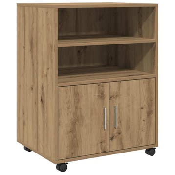 vidaXL Rolkast 60x48x81 cm bewerkt hout artisanaal, Huis en Inrichting, Verzenden, Nieuw