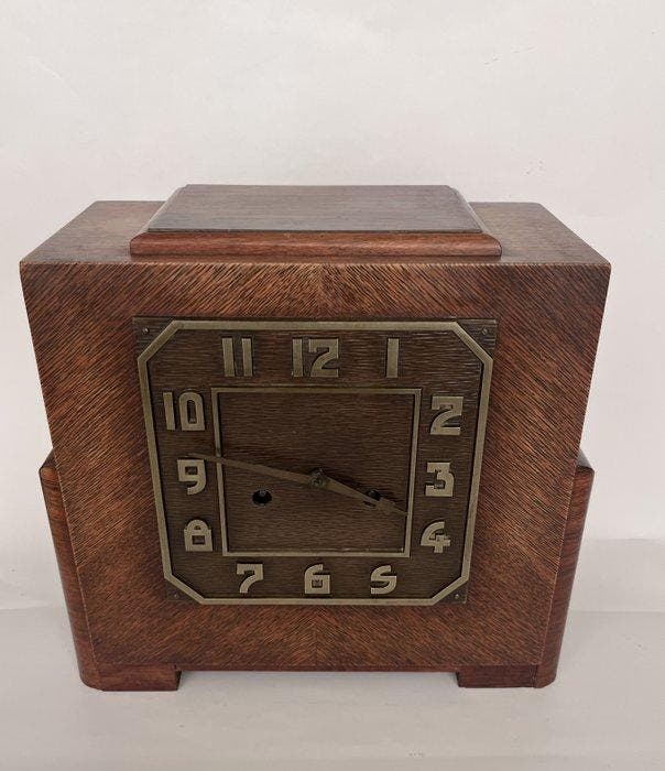 Horloge de l’école d’Amsterdam - Gustaf Becker - Art déco -, Antiquités & Art, Art | Objets design