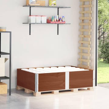 vidaXL Palletopzetranden 2 st 150x100 cm massief grenenhout, Verzenden