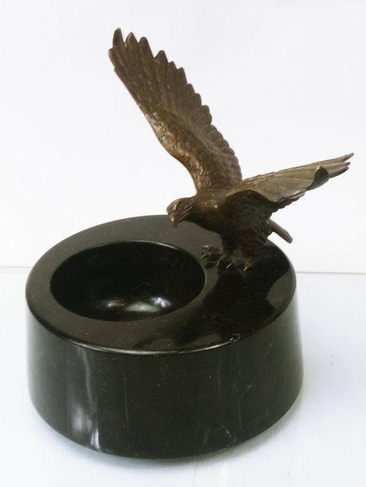 Vide-poche - Duitsland - Bronzen arend op marmer, Antiek en Kunst, Kunst | Designobjecten