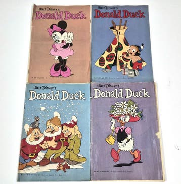 Vintage Donald Duck weekbladen 1972 – nr. 14, 24, 27 en 51, Verzamelen, Verzenden