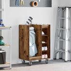 vidaXL Golfkast met wiel Effen Oudhout 65 x 45 x 98 cm, Sport en Fitness, Golf, Verzenden, Nieuw