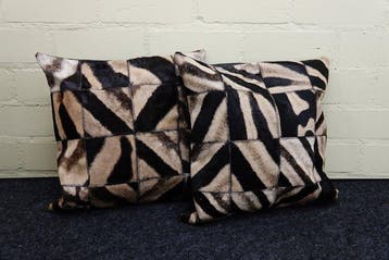real zebra hide Cushion covers - Coussin (2)