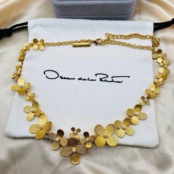 Oscar De La Renta - Goud gevuld - Halsketting - Ketting- en