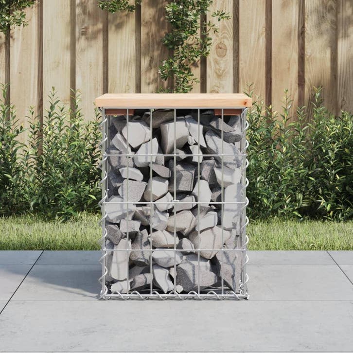 vidaXL Tuinbank schanskorfontwerp 33x31x42 cm massief, Tuin en Terras, Tuinsets en Loungesets, Nieuw, Verzenden