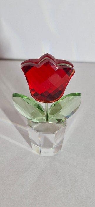 Swarovski - Figuur - Rote Tulpe - Kristal, Glas, Antiquités & Art, Curiosités & Brocante
