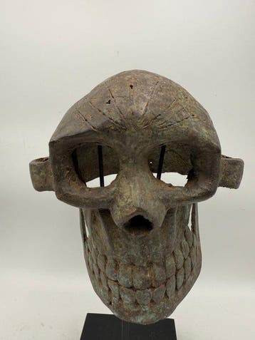 Prachtige schedel Oba - Yoruba - Nigeria (Zonder, Antiek en Kunst