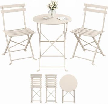 Balkonset - tuinset voor balkon en tuin  - 3-delig -, Tuin en Terras, Tuinsets en Loungesets, Verzenden, Nieuw