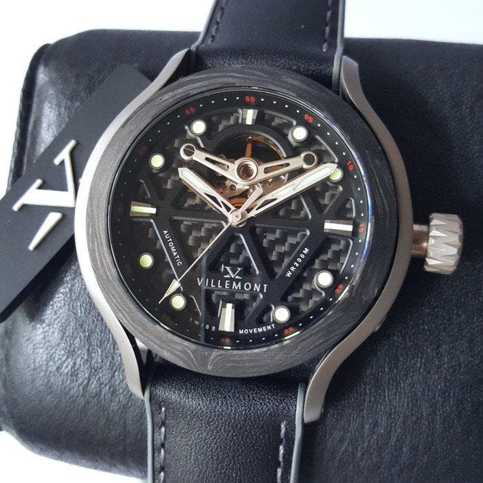 Villemont - Swiss Automatic - Limited Edition - Open Heart -, Handtassen en Accessoires, Horloges | Heren