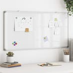 vidaXL Whiteboard magnetisch 100x50x1,7 cm aluminium, Zakelijke goederen, Verzenden