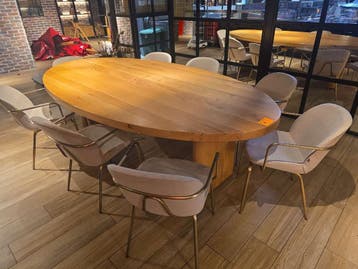 (10x) Tafel met stoelen Leta
