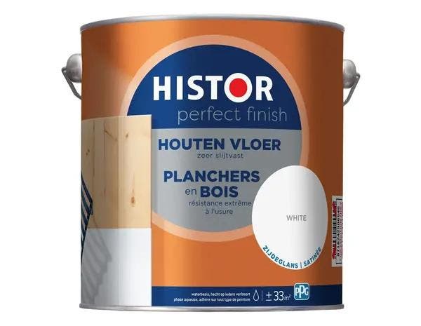 Histor Perfect Finish Houten Vloer Zijdeglans RAL 9005 |, Bricolage & Construction, Peinture, Vernis & Laque, Envoi