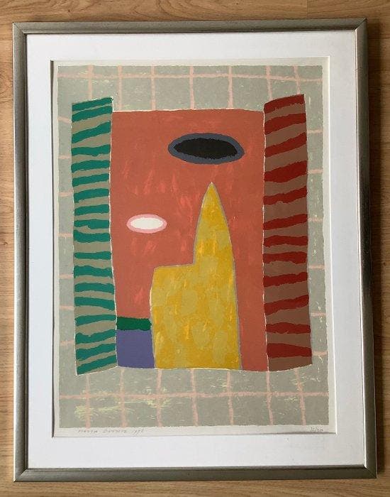 Harrie Gerritz - De gele kerk, Antiek en Kunst, Antiek | Overige Antiek