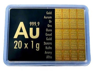20 gram - Goud .999 - ESG / Valcambi SA - Met certificaat