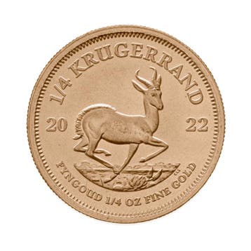 Gouden Krugerrand munt 1/4 troy ounce
