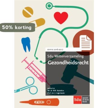 Gezondheidsrecht / 2016-2017 / Sdu wettenverzameling, Verzenden