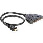 DeLOCK HDMI 3 naar 1 switch - 60 cm - hdmi switch, Verzenden, Nieuw