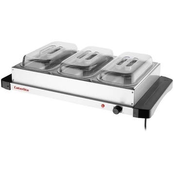 Warmhoudplaat | 3x 1/3 GN | 40°C/85°C | 0.4kW (230V) |, Verzenden, Nieuw in verpakking