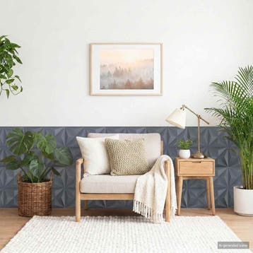 vidaXL Wandpanelen 24 st 50 x 50 cm Origami Grijs XPS Schuim, Doe-het-zelf en Bouw, Platen en Panelen, Verzenden, Nieuw