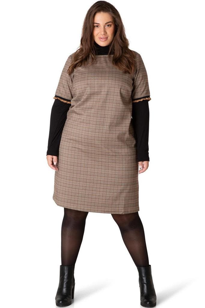 Yesta ruit Jurk Bindy 105CM2Maat 46/48 (XL) of groter, Kleding | Dames, Jurken, Overige kleuren, Nieuw, Maat 46/48 (XL) of groter