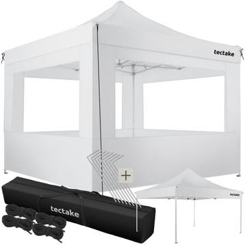 Aluminium opvouwbaar tuinpaviljoen 3 × 3 m met 4 zijwanden, Verzenden