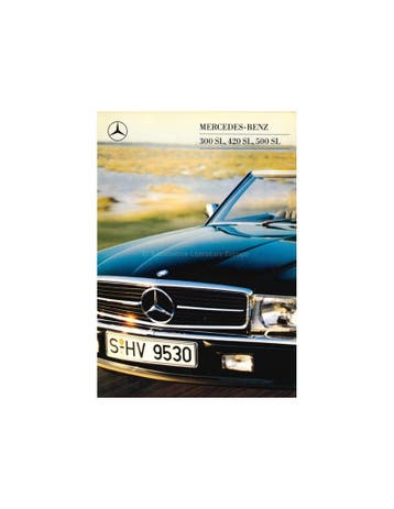 1988 MERCEDES BENZ SL BROCHURE FRANS