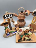 Creatieve Japanse kokeshi-popjes - Hout - Japan - Shwa