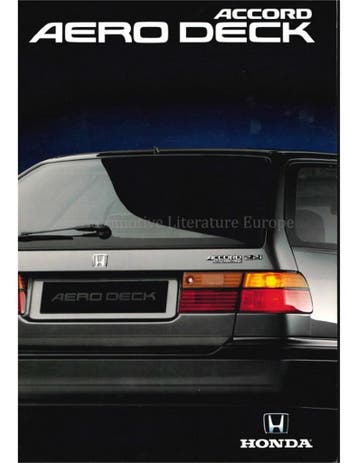 1991 HONDA ACCORD AERO DECK BROCHURE NEDERLANDS, Nieuw