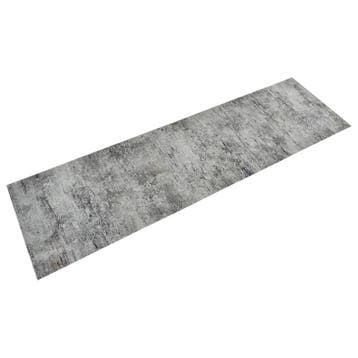 vidaXL Keukenmat wasbaar betonprint 45x150 cm fluweel, Verzenden