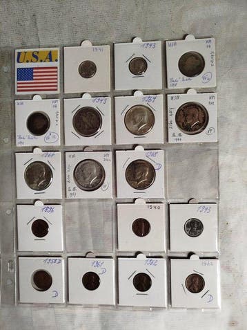 Verenigde Staten. Collection of coins incl. silver (Zonder