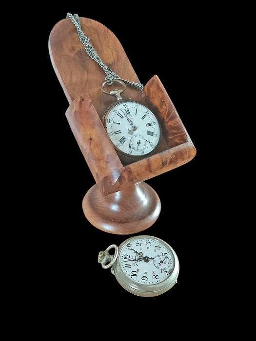 Support - loupe de noyer - Montre,Lunette,Bijoux, Antiquités & Art, Curiosités & Brocante