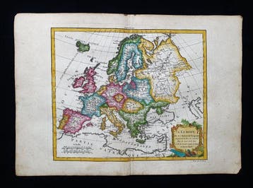 Europa - Europees Rijk / Mediterrane Landen; R. de Vaugondy, Nieuw