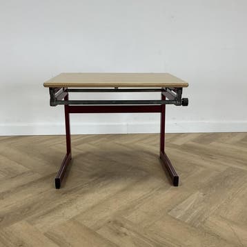verstelbare en kantelbare schooltafel / tekentafel, beuken -, Maison & Meubles, Pièces pour table