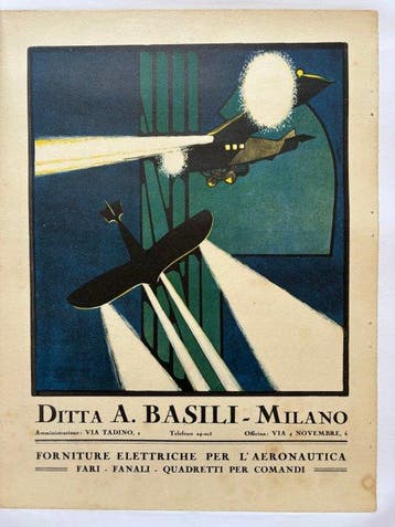 Gino Negrin - Originale 1928 Basili Milano Telato