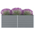 vidaXL Plantenbak verhoogd 160x80x45 cm gegalvaniseerd staal, Tuin en Terras, Verzenden, Nieuw