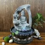 Boeddha Sier Waterval - LED Verlichting - Zen Garden Feng, Huis en Inrichting, Verzenden, Nieuw