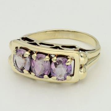 Ring - 14 karaat Geel goud Topaas